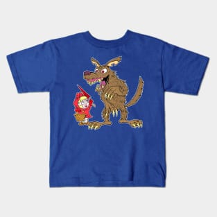 Red Riding Hood and Big Bad Wolf Kids T-Shirt